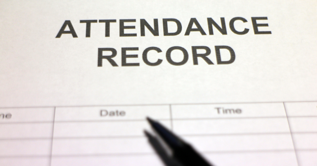 manual attendance tracking