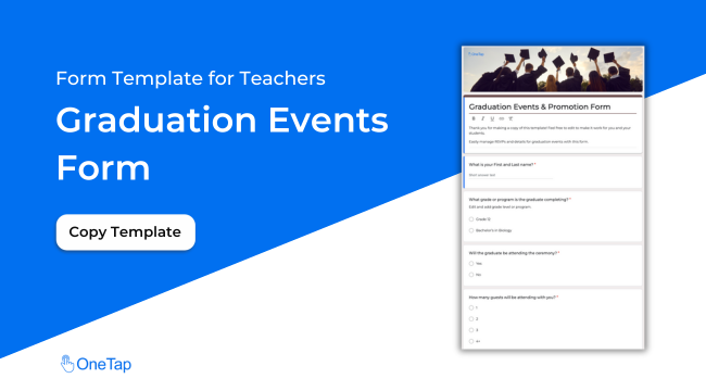 Graduation Events Form Template