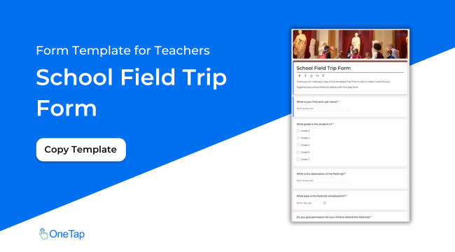 School Field Trip Form Template